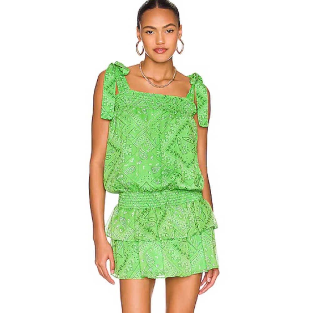 Amanda Uprichard Green Mini Dress